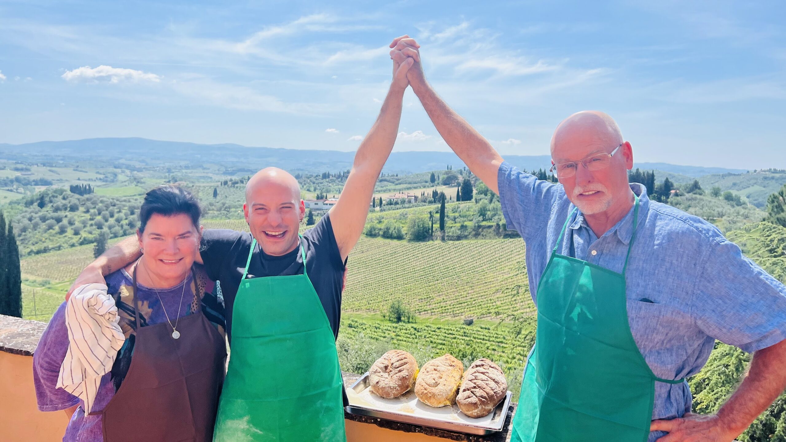 Jane and Dennis Cooking Italy